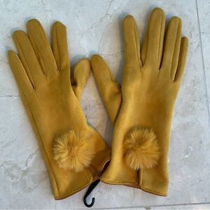 NWOT women’s Pom-Pom gloves